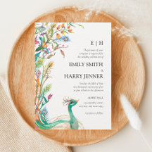 Casamento Colorido de Peacock Chinoiserie Garden