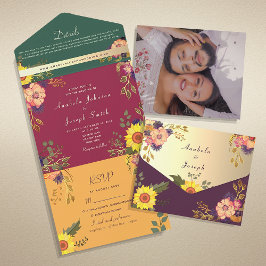 Casamento Colorido em Tons de Joias Florais