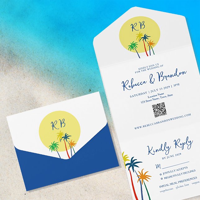 Casamento Colorido na Praia Tropical (Criador carregado)