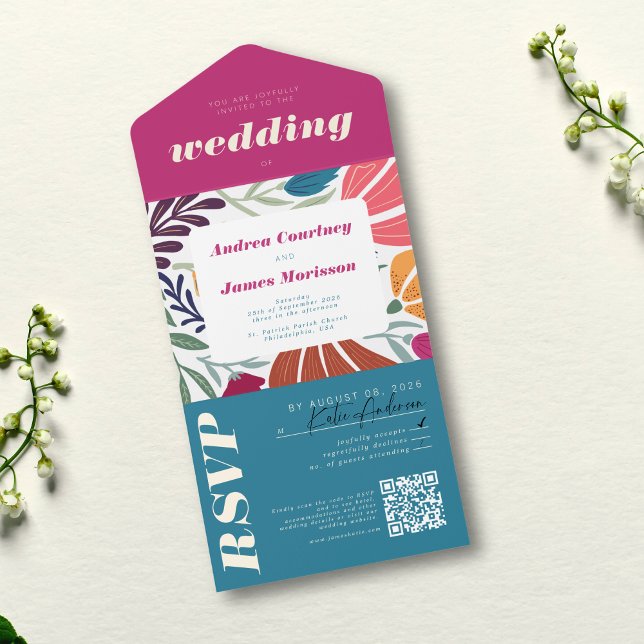 Casamento Colortivo Moderno Boho Chic (Criador carregado)