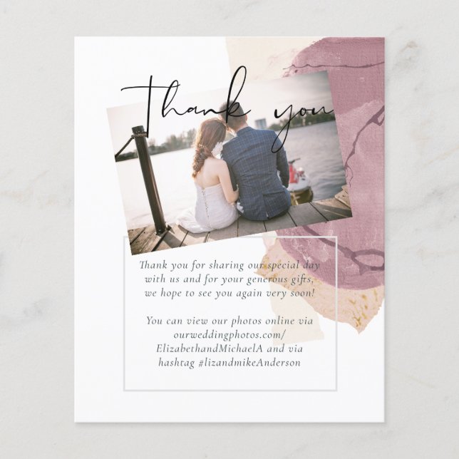 Casamento com Abstrato de Toneladas Naturais (Frente)