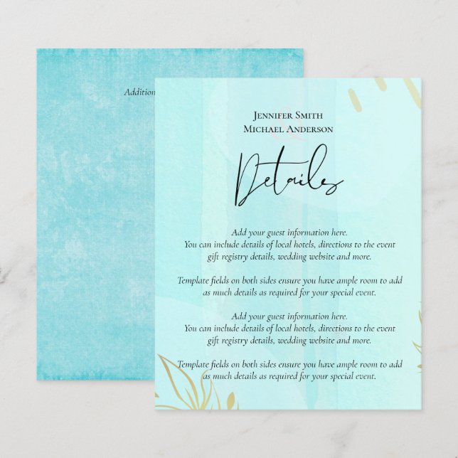 Casamento com Abstrato moderno japonês escandinavo (Frente/Verso)