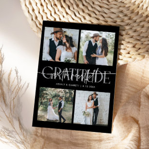 Casamento com Agradecimento Sincero Multi Foto Pre