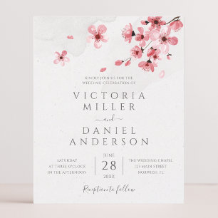 Casamento com Aquarela Floral de Cerejeira em Orça
