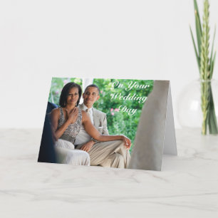 Casamento com Barack e Michelle - Cartão