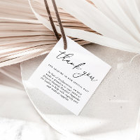 Casamento com Caligrafia Moderna Obrigado Marcas F