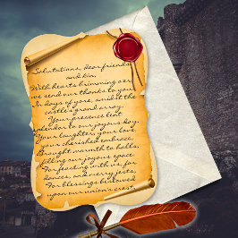 Casamento com Carneiro de Cera de Pergaminho Medie