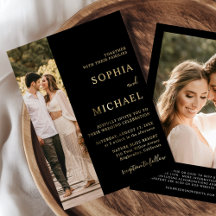 Casamento com Código QR de Duas Fotos com Folha de