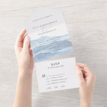 Casamento com Cor de Água Azul Moderna