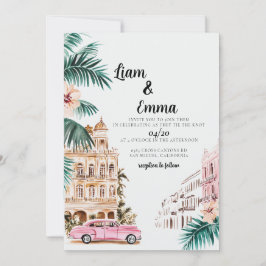 Casamento com Cuba Havana Convite para o casamento