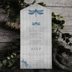 Casamento com Dragonfly Azul