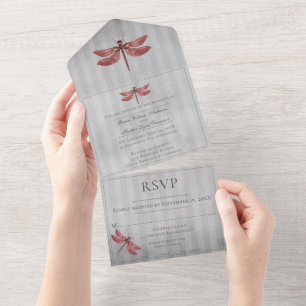 Casamento com Dragonfly Vermelha