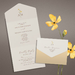 Casamento com Flor Silvestre Neutra