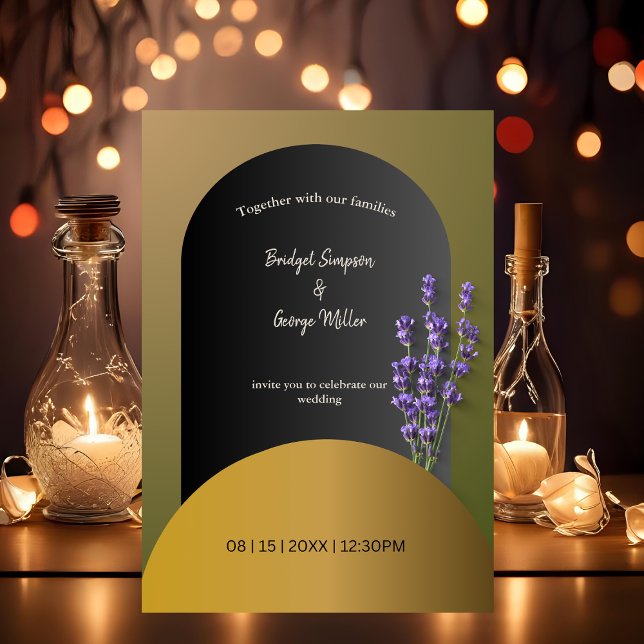 Casamento com flores secas com convite (Criador carregado)