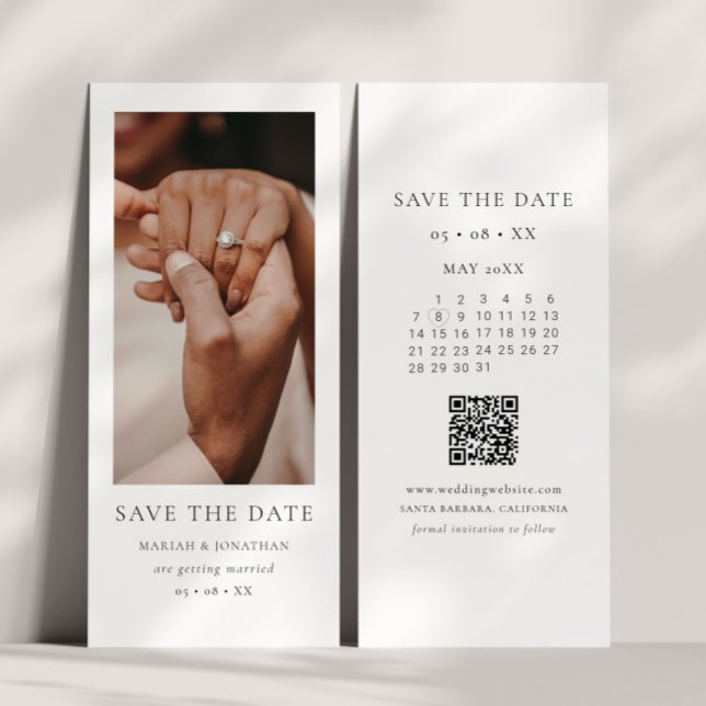 Casamento com Fotocabine Moderna Save the Date (Criador carregado)