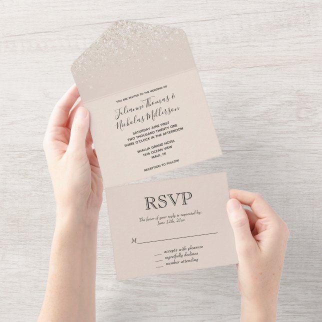Casamento Com Glitter Glitz De Creme Esmagado Spar (Aba destacável)