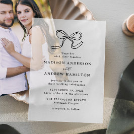 Casamento com Laço Preto Elegante