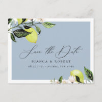 Casamento com Lemons Botânicos Salve o Anúncio da 