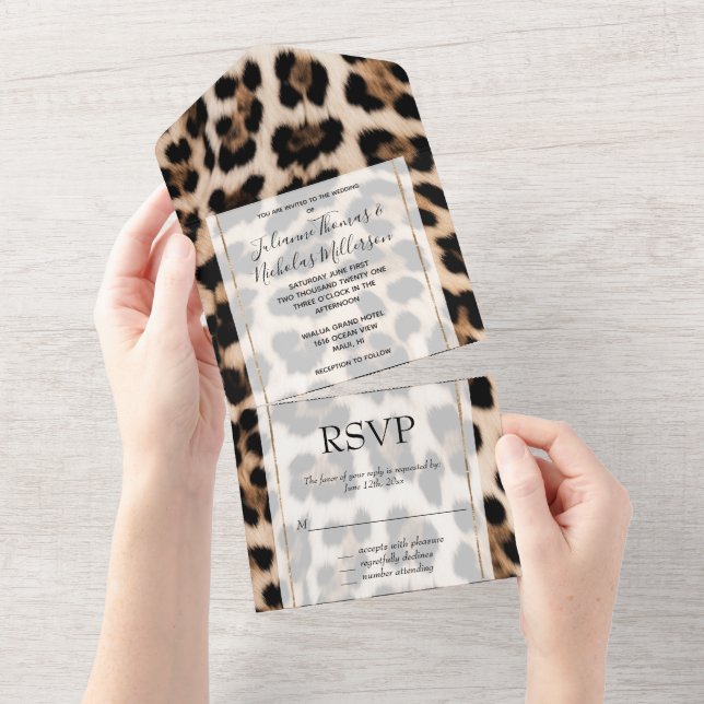 Casamento com Leopardo Negro Cremy Brown (Tearaway)