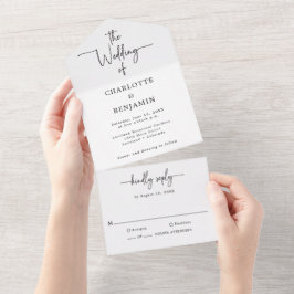 Casamento com Letra Elegante