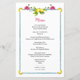Casamento com Limão de Aquarela