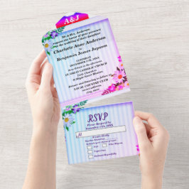 Casamento com Linhas de Gradiente Elegantes 