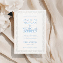 Casamento com Moldura Mediterrânea