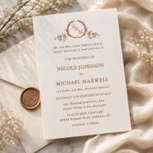 Casamento com Monograma Charlotte Heirloom Organiz