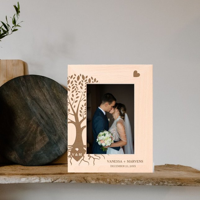 Casamento com Nomes de Coração Modernos em Monogra (Criador carregado)