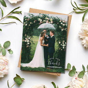 Casamento com Obrigados e amor Obrigado Cartões po