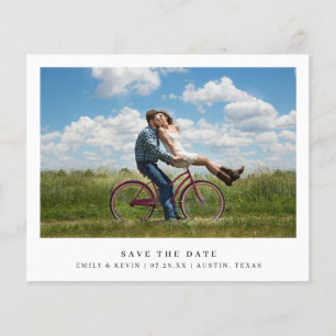 Casamento com Orçamento de Foto Minimalista Save t
