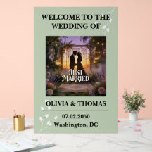 Casamento com Padrão Sonho em Verde Sálvia