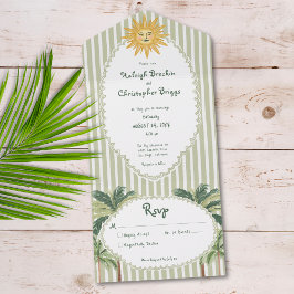 Casamento com Palmeira de Sol Chic Costeiro