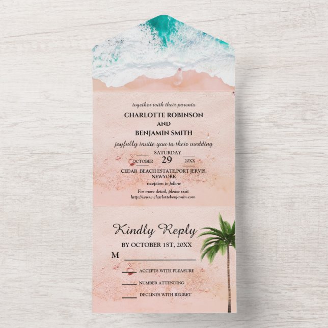 Casamento com Tema de Praia Tropical Costeira (Interno)