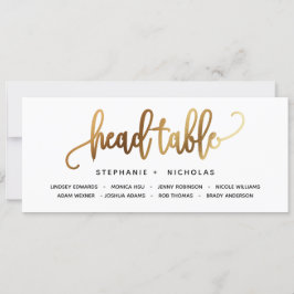 Casamento com Tipografia Dourada Negra