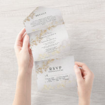 Casamento com Tons de Cinza e Detalhes em Dourado