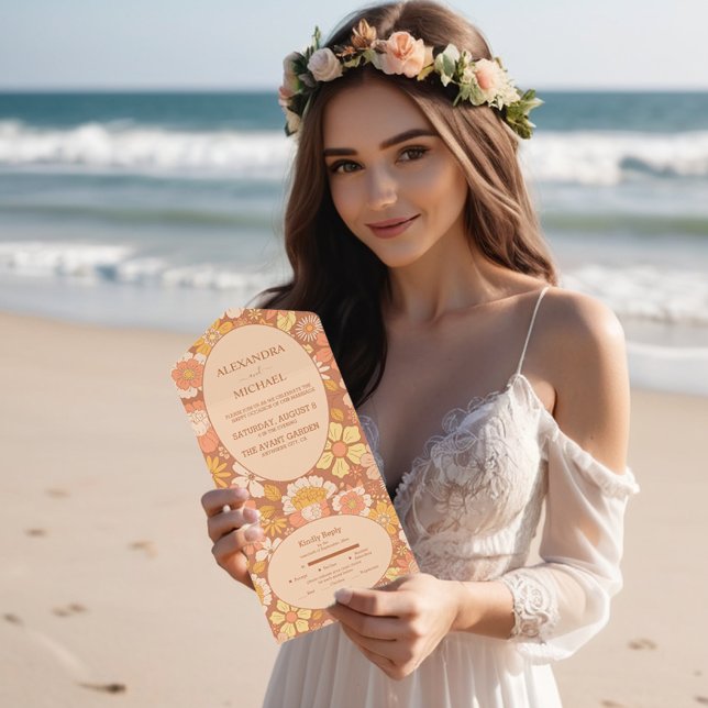 Casamento com Tons Mogados Pensados do Retro Groov (Criador carregado)