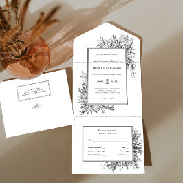 Casamento com Verde Branco e Negro