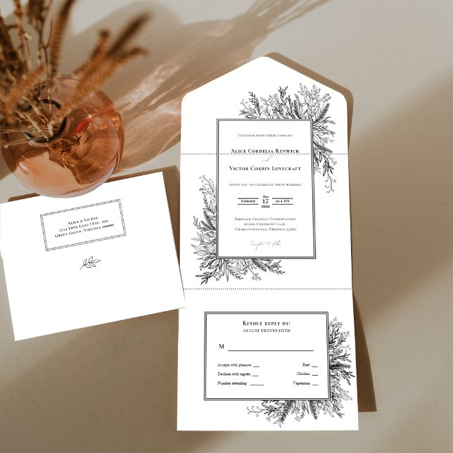 Casamento com Verde Branco e Negro (Criador carregado)