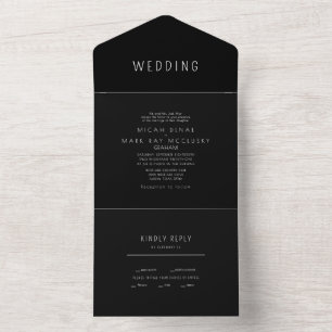 Casamento Contemporâneo de Sleek B/W