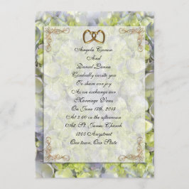 Casamento Convite Hydrangeas e local