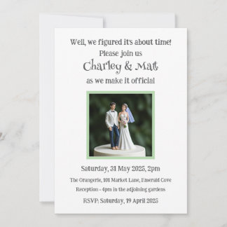 Casamento Convite Noiva Groom Cake Topper Quirky