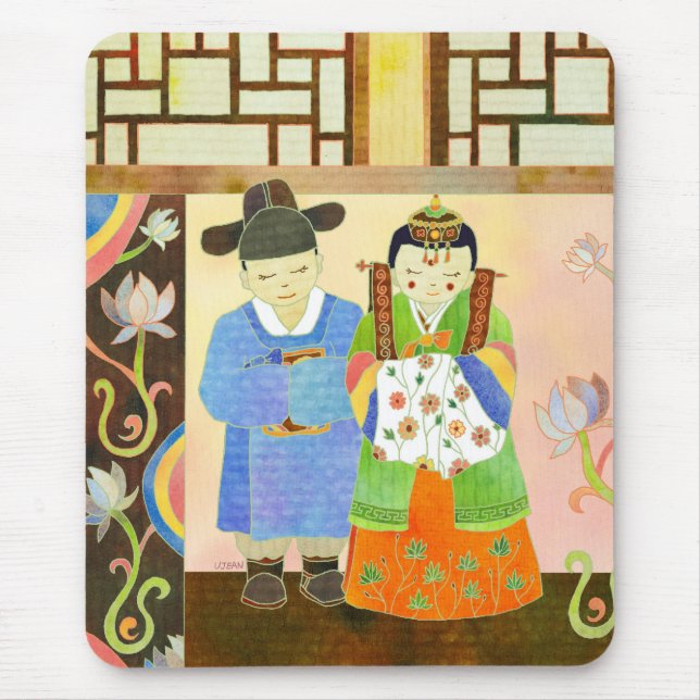 Casamento coreano tradicional (#1) Mousepad (Frente)