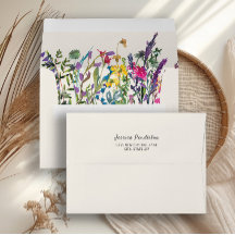 Casamento Country com Flores Silvestres em Aquarel