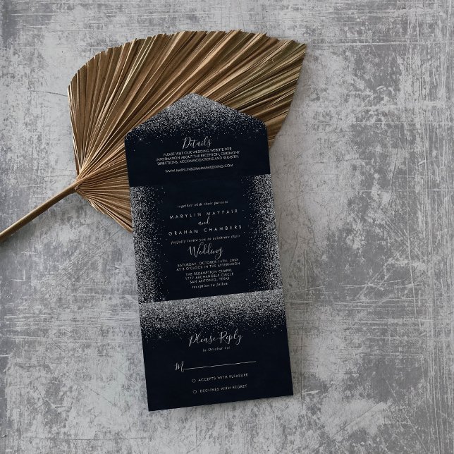Casamento da Calliografia de Silver Confetti (Criador carregado)