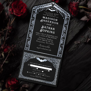 Casamento da Catedral de Vampiros Góticos de Prata