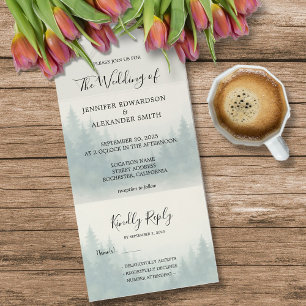 Casamento da floresta de pinheiro
