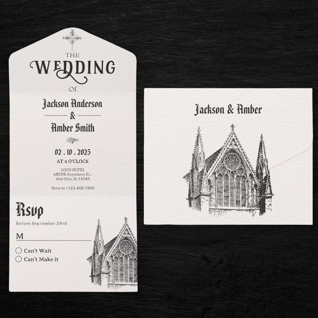 Casamento da igreja gótica (Criador carregado)