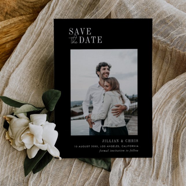casamento da moda moderna salve o cartão de data (Criador carregado)