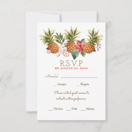 casamento da praia tropical do abacaxi rsvp